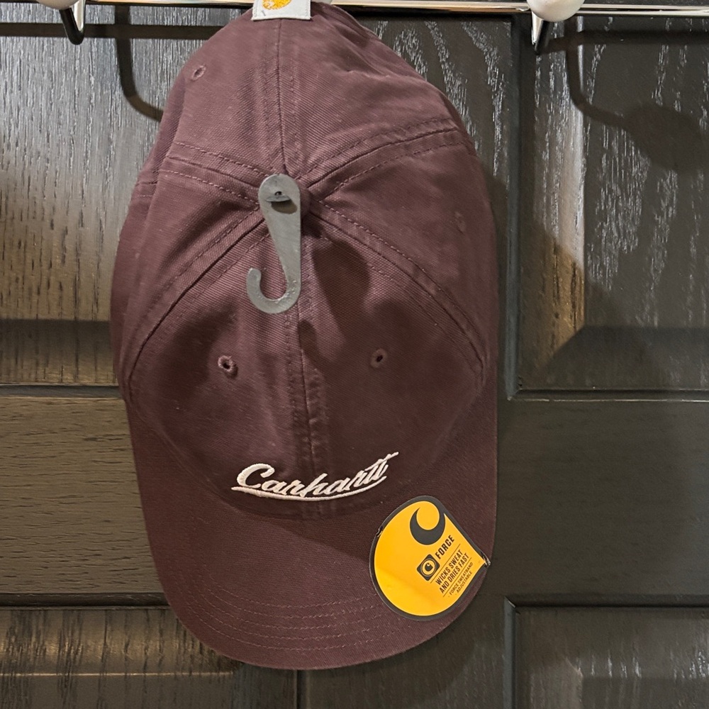Carhartt Maroon Baseball Cap with Logo